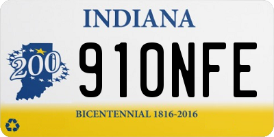 IN license plate 910NFE
