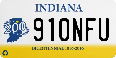 IN license plate 910NFU
