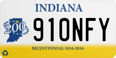 IN license plate 910NFY