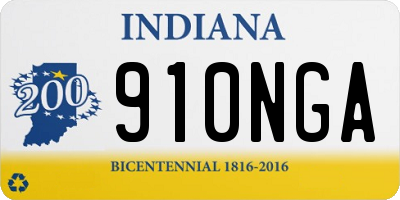 IN license plate 910NGA