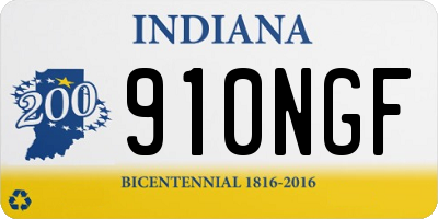 IN license plate 910NGF