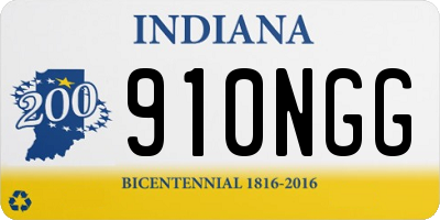 IN license plate 910NGG