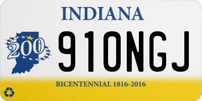 IN license plate 910NGJ