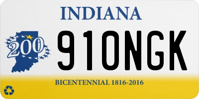 IN license plate 910NGK