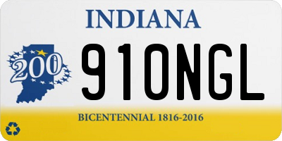 IN license plate 910NGL