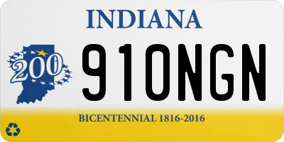 IN license plate 910NGN