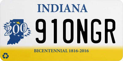 IN license plate 910NGR