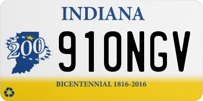 IN license plate 910NGV