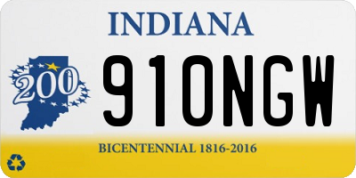 IN license plate 910NGW