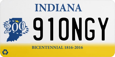 IN license plate 910NGY
