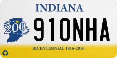 IN license plate 910NHA