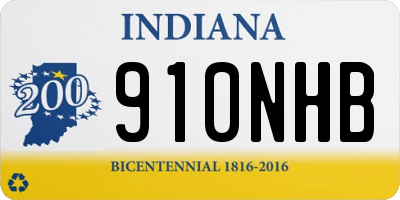 IN license plate 910NHB
