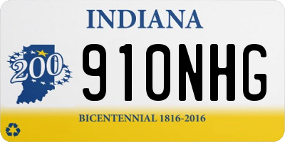IN license plate 910NHG