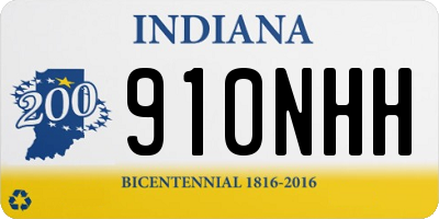 IN license plate 910NHH