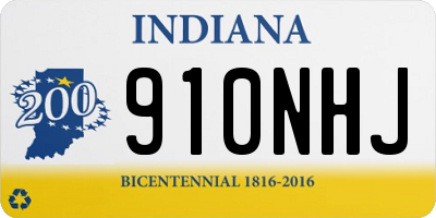 IN license plate 910NHJ