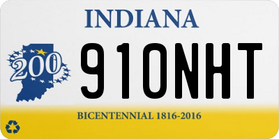 IN license plate 910NHT