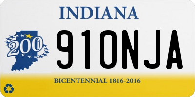 IN license plate 910NJA