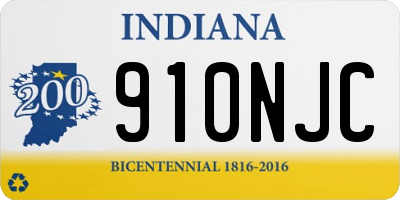 IN license plate 910NJC