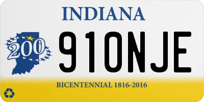 IN license plate 910NJE