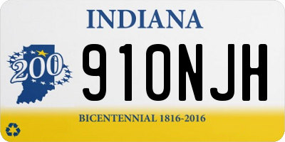 IN license plate 910NJH