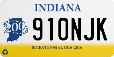 IN license plate 910NJK