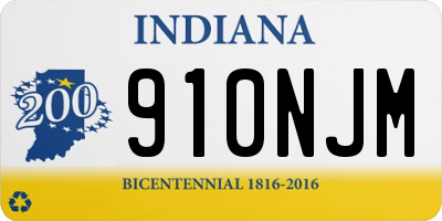 IN license plate 910NJM