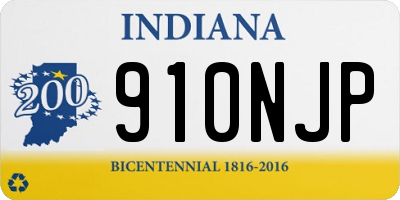IN license plate 910NJP