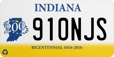 IN license plate 910NJS