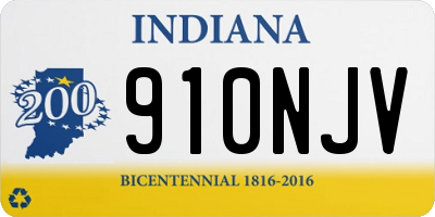 IN license plate 910NJV