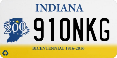 IN license plate 910NKG