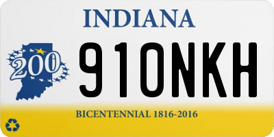 IN license plate 910NKH
