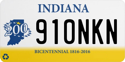 IN license plate 910NKN