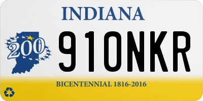 IN license plate 910NKR