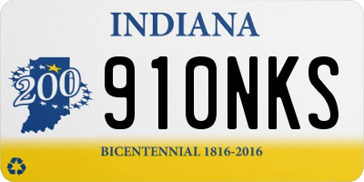 IN license plate 910NKS
