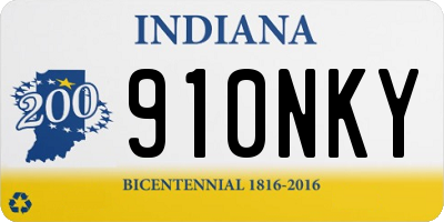 IN license plate 910NKY