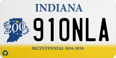 IN license plate 910NLA