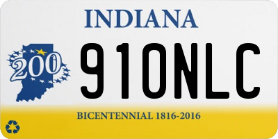 IN license plate 910NLC