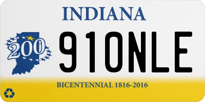 IN license plate 910NLE