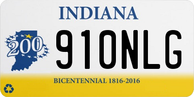 IN license plate 910NLG