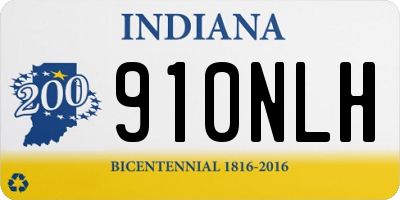IN license plate 910NLH