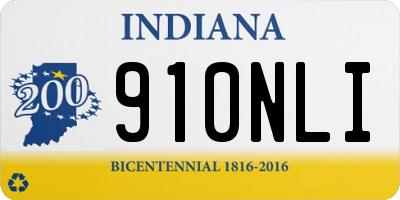 IN license plate 910NLI