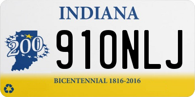 IN license plate 910NLJ