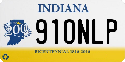 IN license plate 910NLP