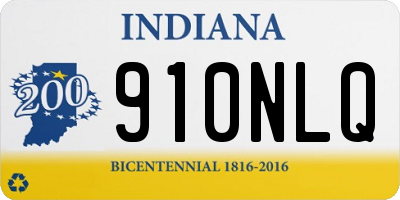 IN license plate 910NLQ