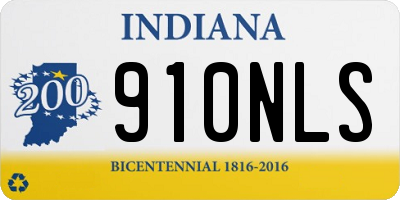 IN license plate 910NLS