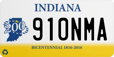 IN license plate 910NMA