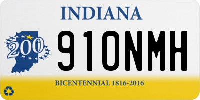 IN license plate 910NMH