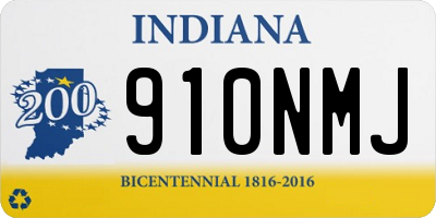 IN license plate 910NMJ