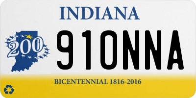 IN license plate 910NNA
