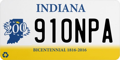 IN license plate 910NPA